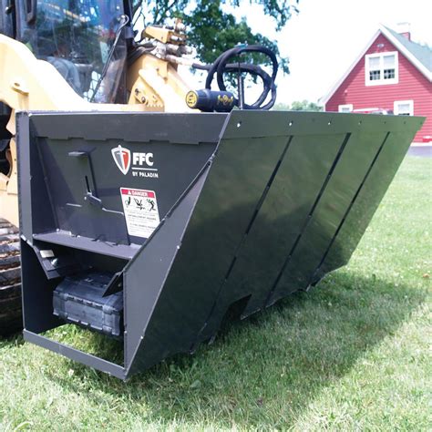 ffc skid steer tiller|skid steer side discharge bucket.